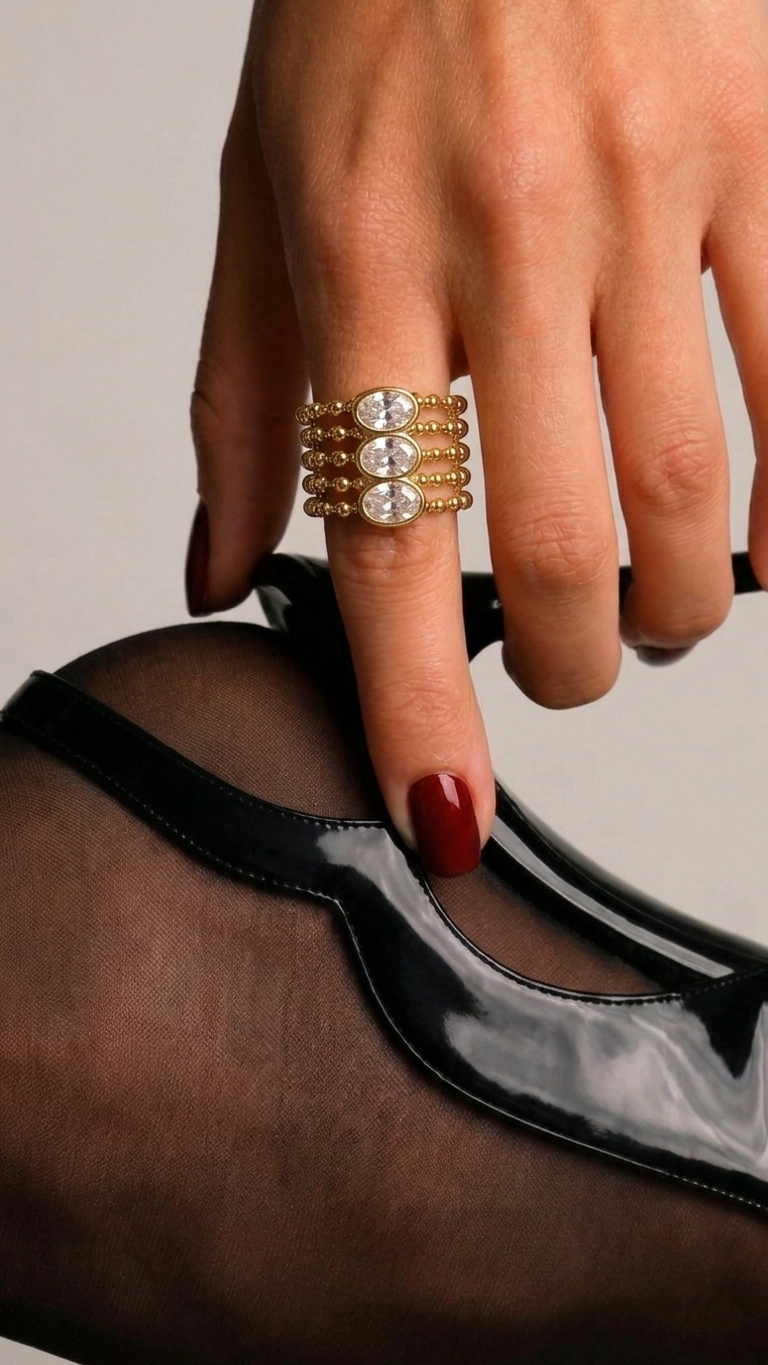 Anillo MultilÍnea TRILOGY GOLD